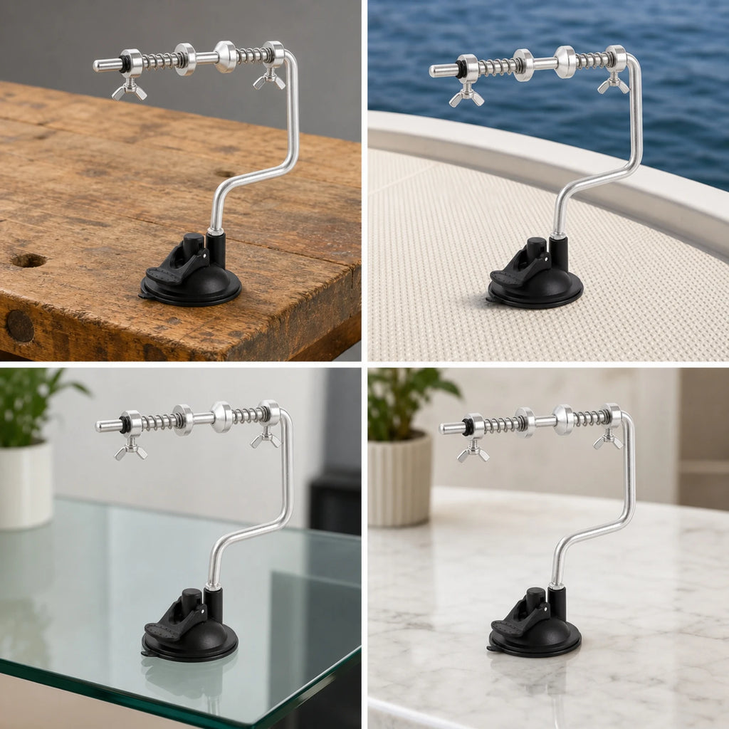 Fishing Line Winder with Suction Cup | Aluminum Spooler Fishing Line Spooler PLUSH