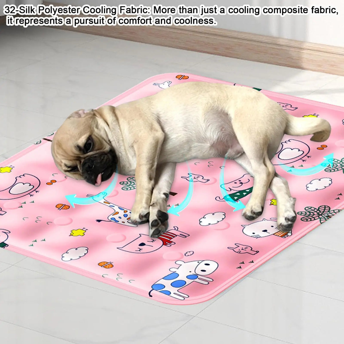 Pet Cooling Mat for Dogs & Cats – Summer Gel Cooling Pad Pet Cooling Mat PLUSH