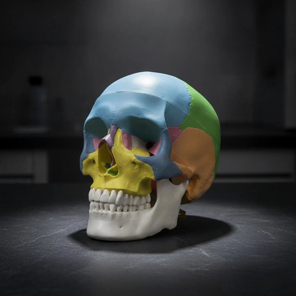 Human Skull Anatomy Model – Realistic PVC Cranial Replica Anatomy Teaching Model PLUSH EuroWhiteWNeck
