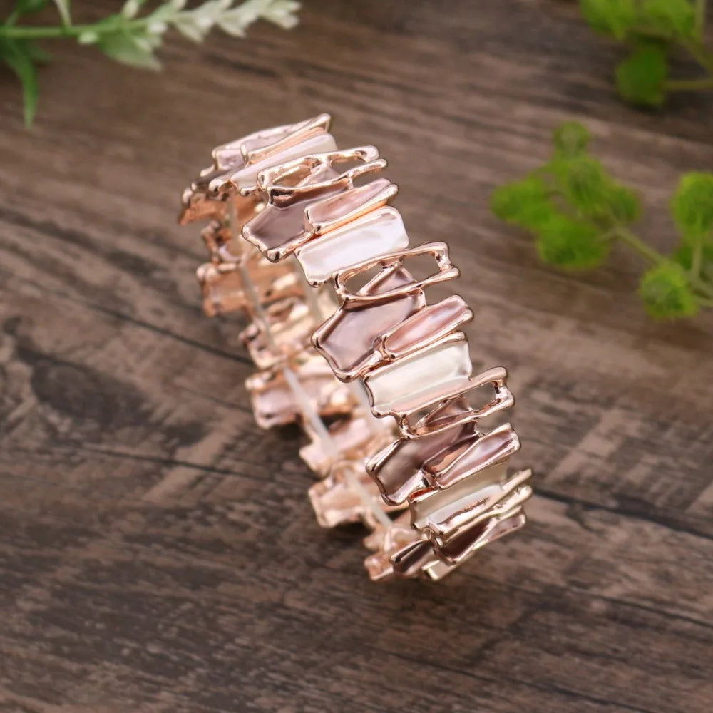 Vintage Bohemian Irregular Geometry Elastic Bangle Bracelet Elastic Bangle Bracelet PLUSH Style 9