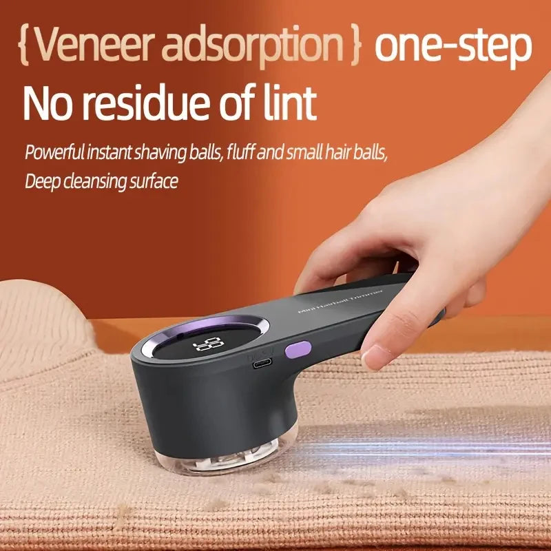 USB Rechargeable Electric Lint Remover & Fabric Shaver – LED Electric Lint Remover PLUSH