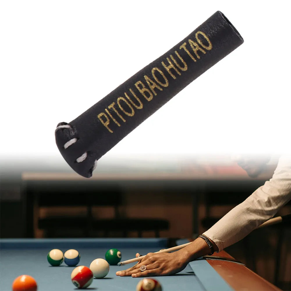Leather Billiard Cue Tip Protector – Snooker & Pool Cover Cue Tip Protector PLUSH