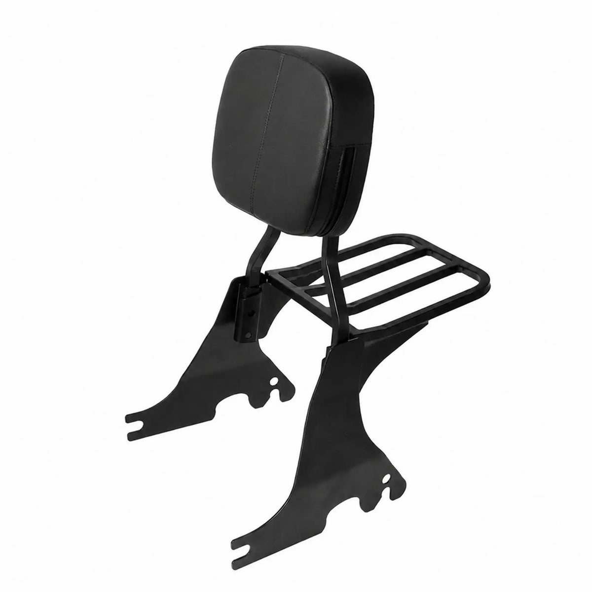 Motorcycle Luggage Rack & Padded Backrest – XL883 1200 48 72 Motorcycle Luggage Rack PLUSH SquareTubeBackrest