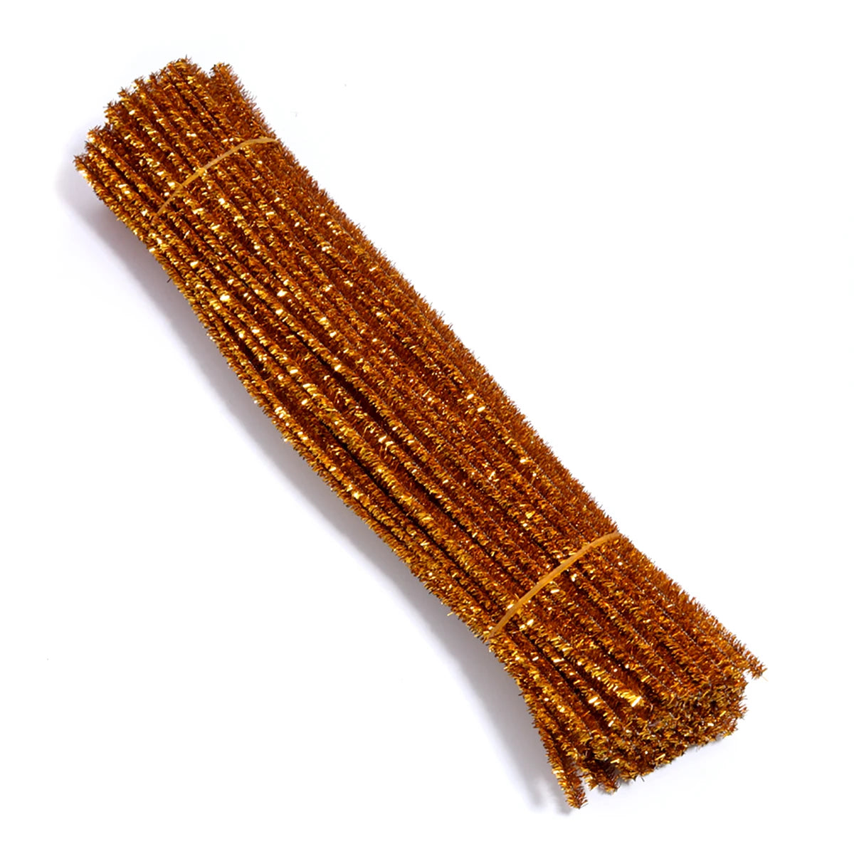 100pcs Chenille Pipe Cleaners – DIY Crafts & Jewelry Making Craft Wire Supplies PLUSH gold brown 30cm