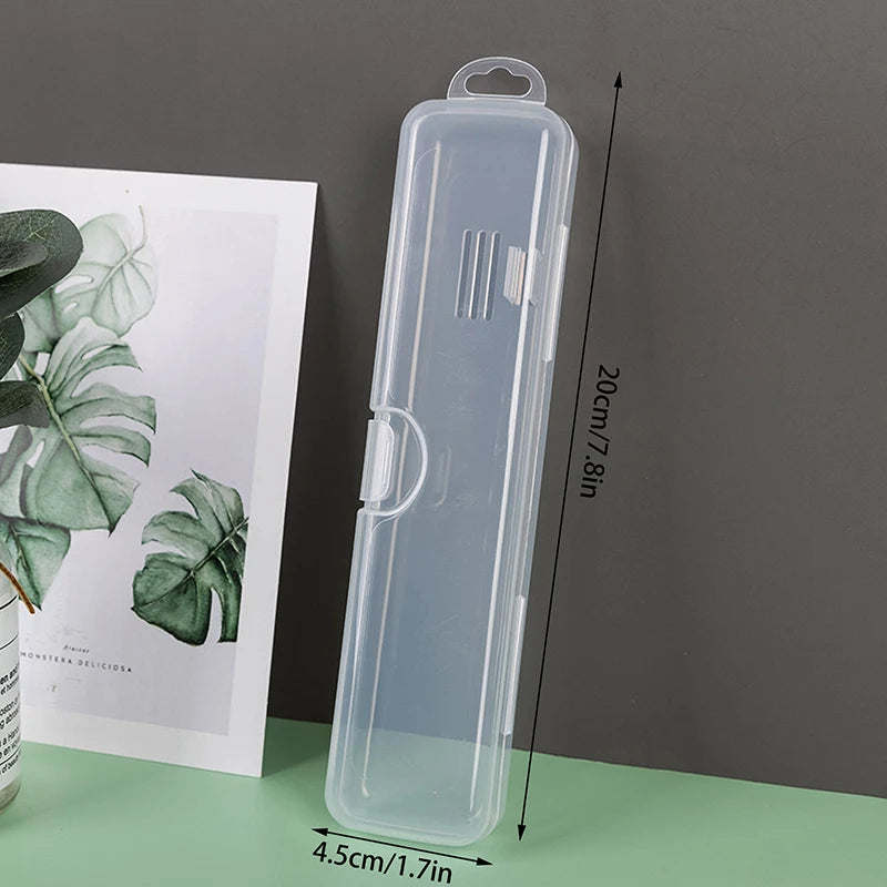 Transparent Travel Toothbrush Holder & Toothpaste Case Toothbrush Travel Case PLUSH