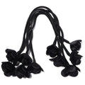 5pcs Satin Ribbon Rose Flower Strings – DIY Hair & Craft Decor Ribbon Flower Trim PLUSH black