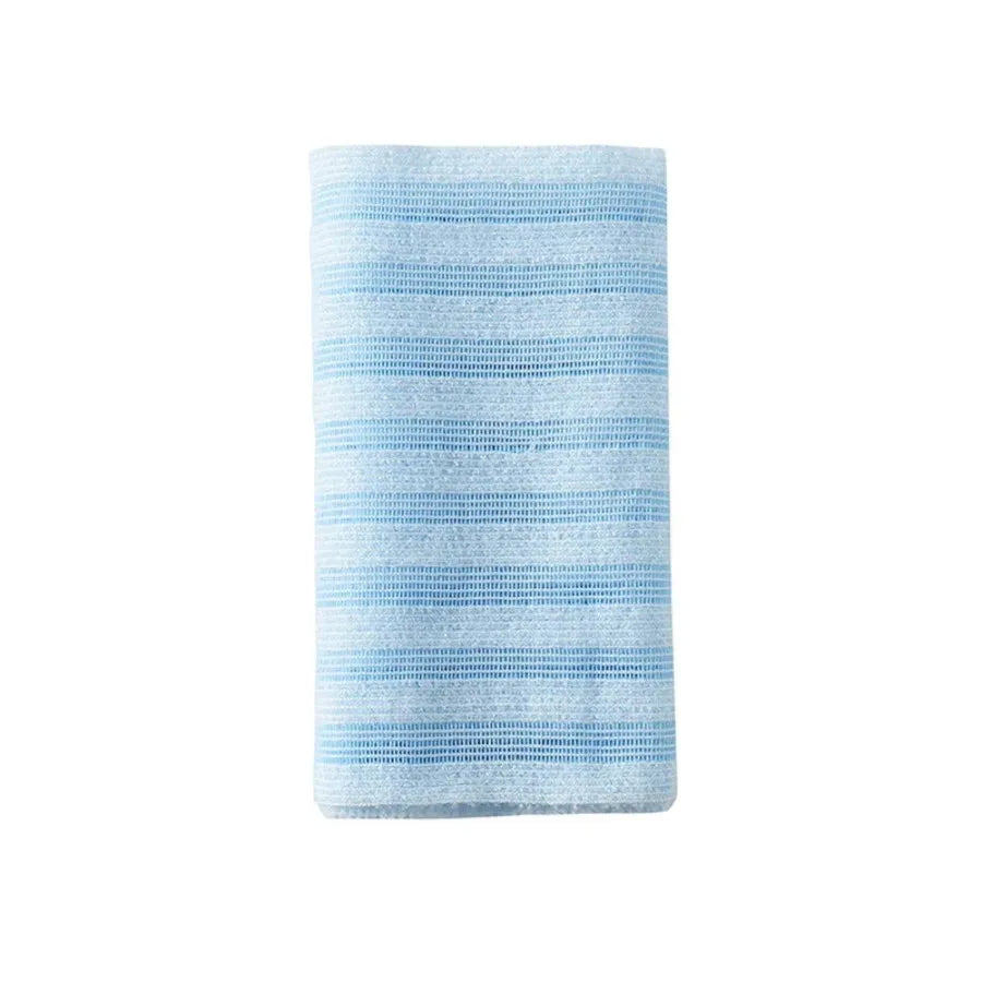 Japanese Exfoliating Bath Washcloth – Nylon Scrub Towel Exfoliating Bath Washcloth PLUSH Blue