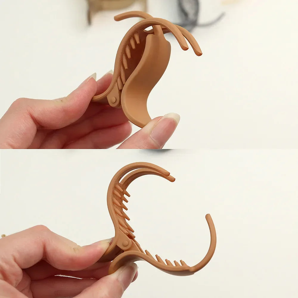 Frosted Acrylic Round Hair Claw Clip – Shark Clip Barrette Hair Claw Clip PLUSH