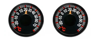 27mm Mini Thermometer for Home, Outdoor & Car – Pack of 1–10 Mini Dial Thermometer PLUSH 2PCS