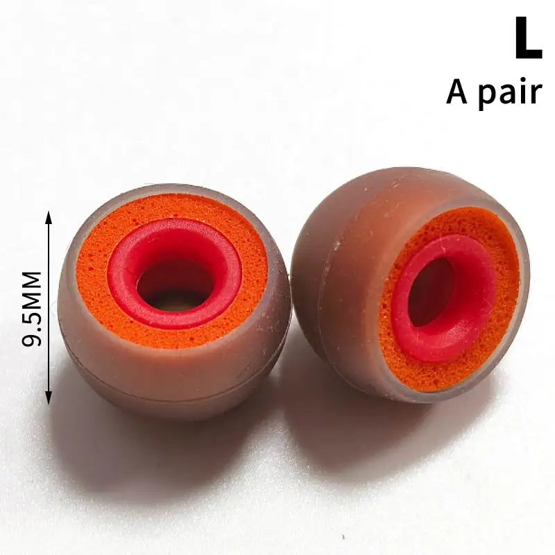 Memory Foam Silicone Earbud Tips – 1 Pair In-Ear Covers Earbud Tip Covers PLUSH A4
