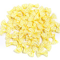 30pcs Plaid Tartan Mini Ribbon Bows – DIY Gift & Hair Decor Ribbon Bow Embellishments PLUSH yellow