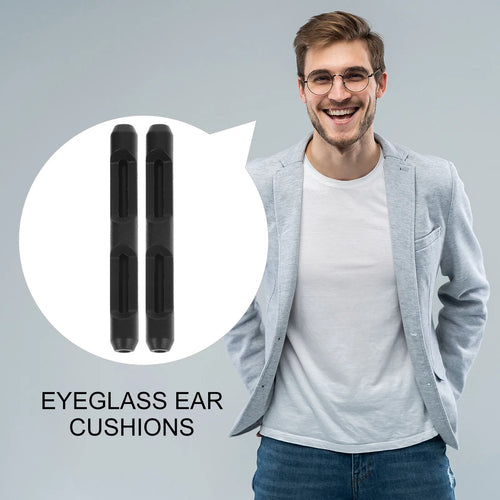 10 Pairs Silicone Eyeglass Ear Cushions – Anti-Slip Temple Sleeves Eyeglass Accessories PLUSH