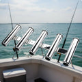 4-Slot Stainless Steel Boat Fishing Rod Holder Rack Fishing Rod Holder PLUSH 5link