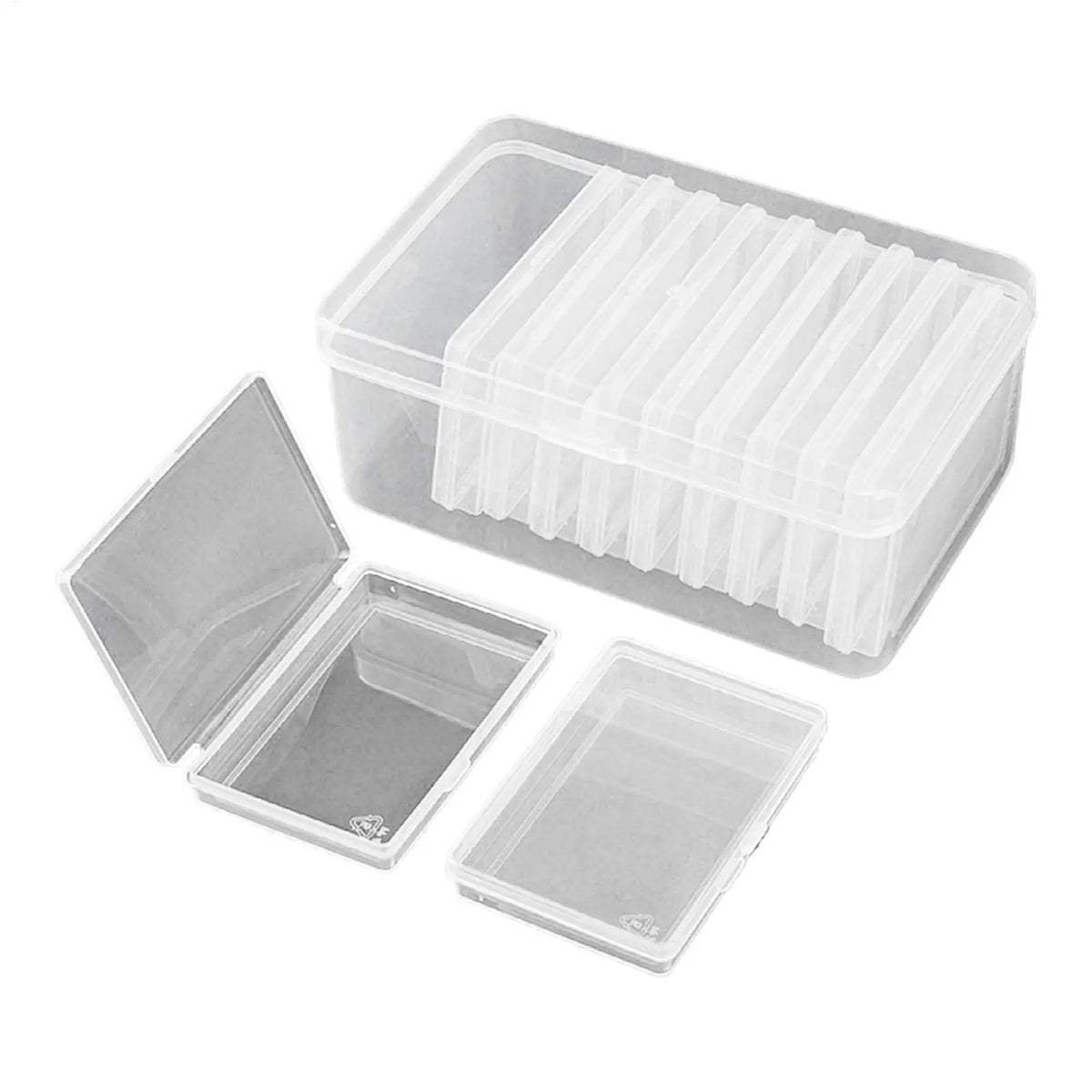 Transparent Plastic Storage Box 11 Compartments | Cards & Jewelry Compartment Storage Box PLUSH