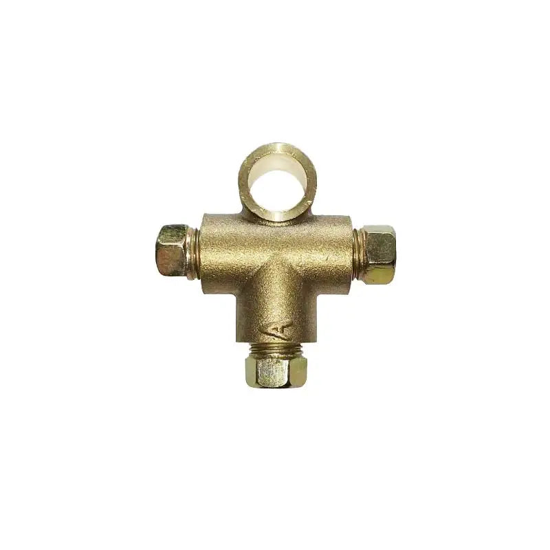 3-Way Tee Connector M10 3/16" Metric Brake Clutch Pipe Fitting Brake Pipe Fitting PLUSH