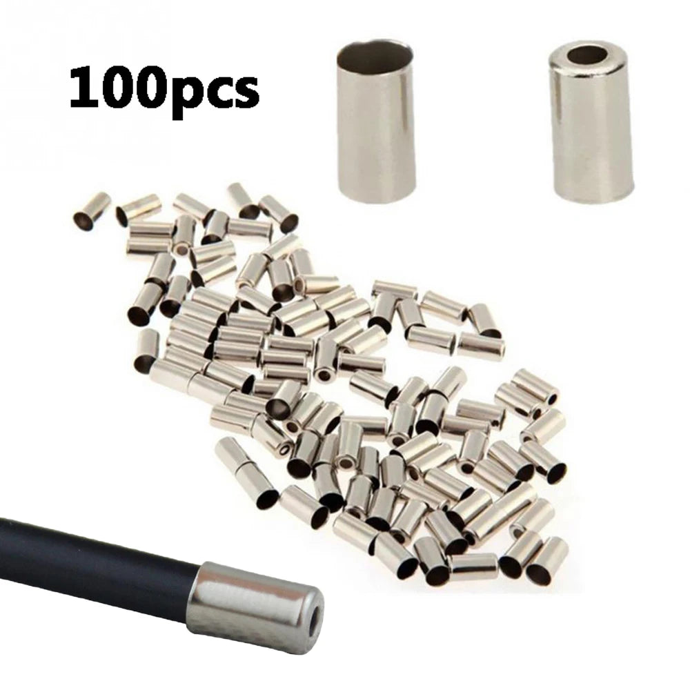 5×10mm Metal Bike Cable End Caps 50/100pcs | Cycling Parts Bike Cable End Caps PLUSH