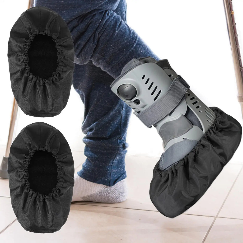 Walking Boot Covers 2Pcs – Waterproof Non-Slip Shoe Covers Boot Shoe Cover PLUSH