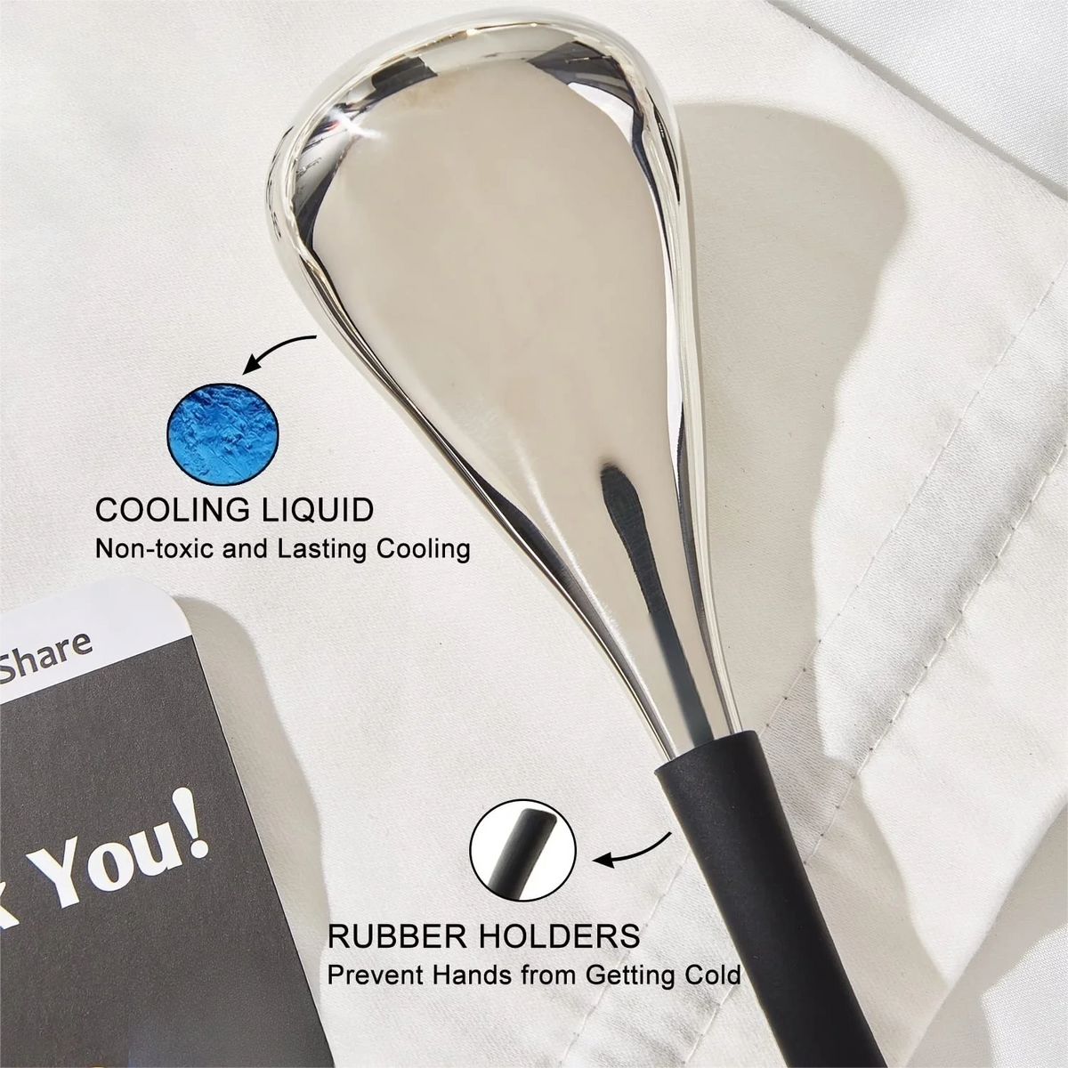 Stainless Steel Ice Globes Cryo Sticks – Facial Cooling Tool Facial Cryo Roller PLUSH