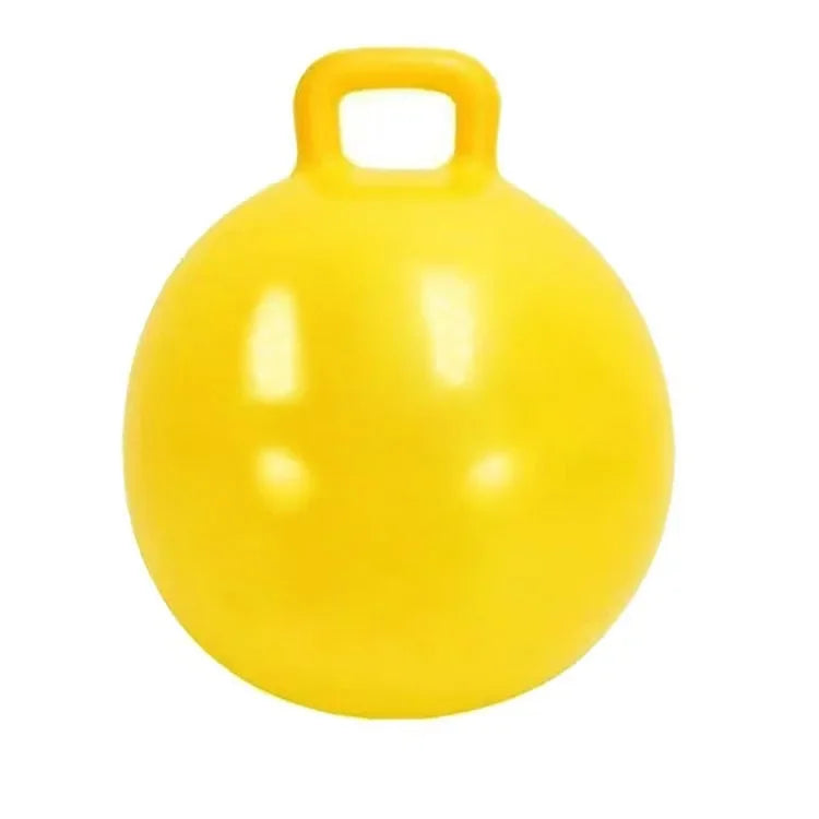 Kids Inflatable Hop Ball 45cm – Outdoor Jumping Toy Kids Hop Ball PLUSH YELLOW