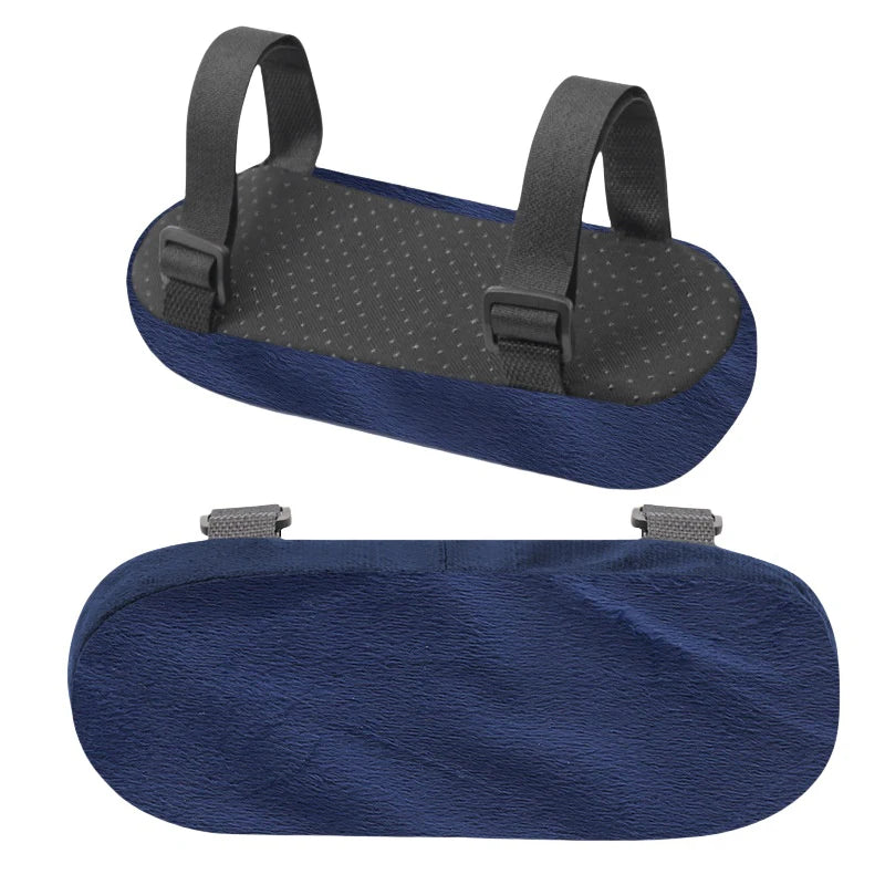 Memory Foam Chair Armrest Cushion Pad – Soft Elbow Support Chair Armrest Cushion PLUSH Navy