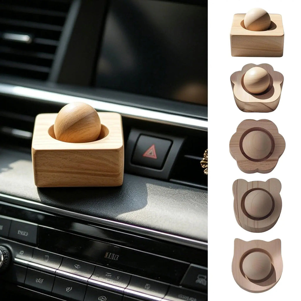 Wood Ball Essential Oil Diffuser – Home, Car & Office Aromatherapy Diffuser PLUSH