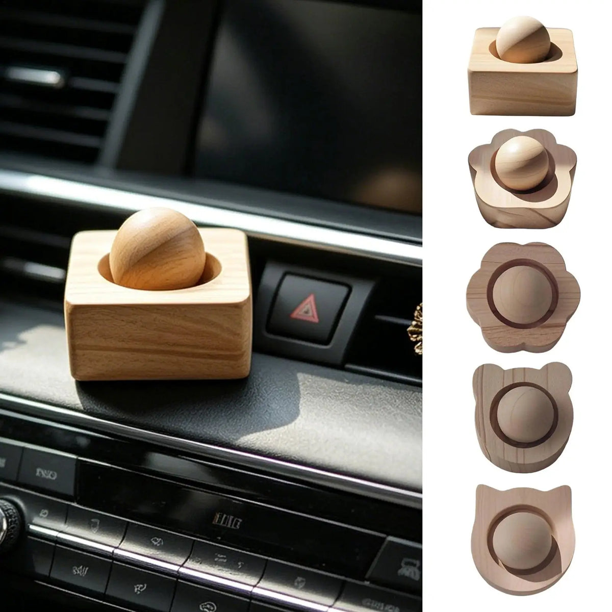 Wood Ball Essential Oil Diffuser – Home, Car & Office Aromatherapy Diffuser PLUSH