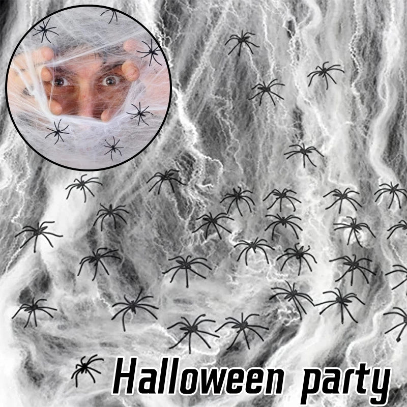 Realistic Fake Spider Web Halloween Decoration Party Props Halloween Decoration PLUSH