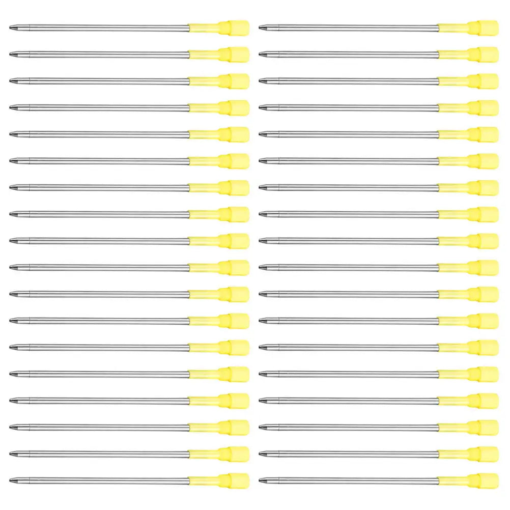50pcs Metal Ballpoint Pen Refills Medium Point – Smooth Ink Ballpoint Pen Refills PLUSH