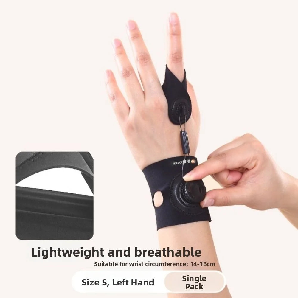 Knob Adjustment Finger Splint – Breathable Corrector S/M Finger Splint Brace PLUSH S Left
