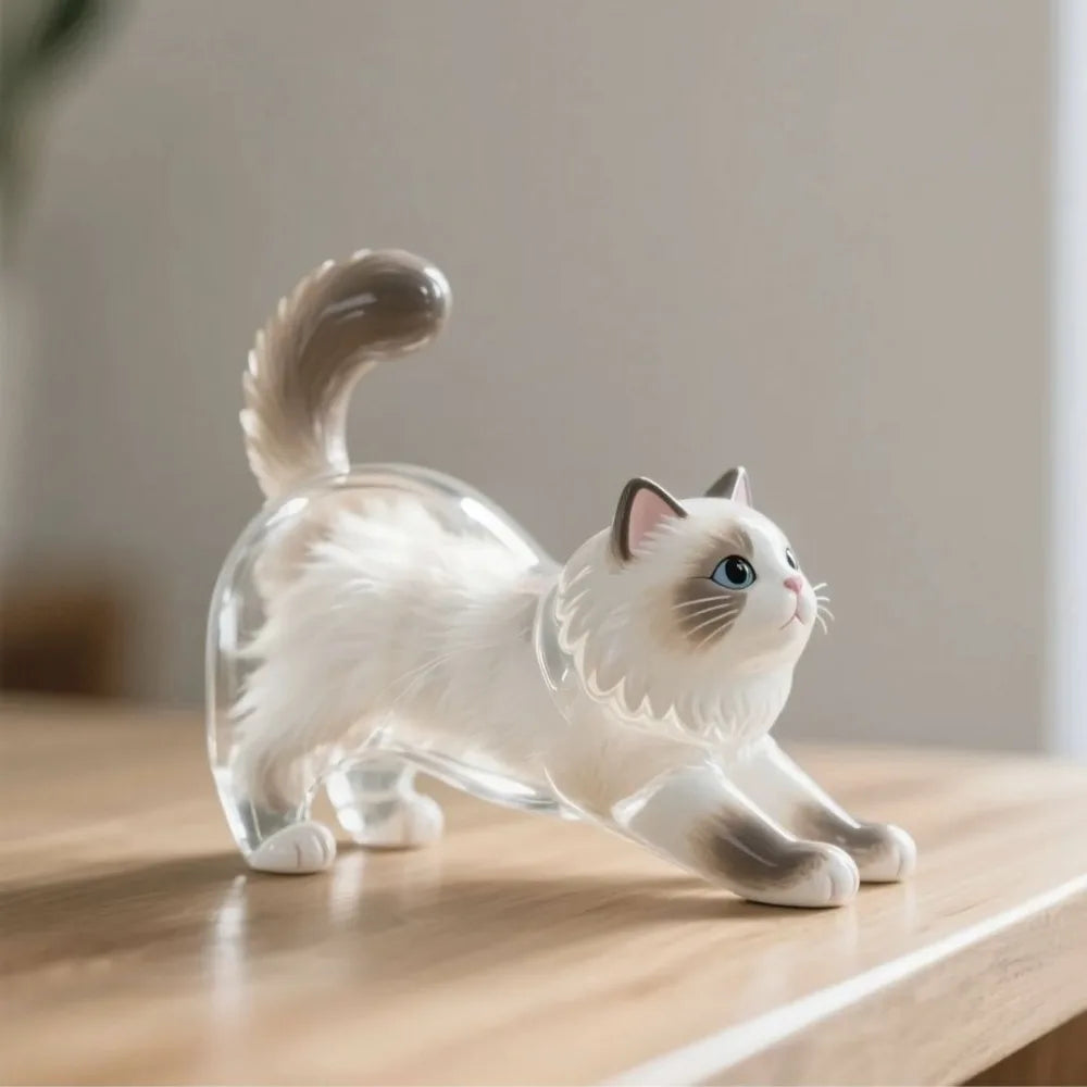 Transparent Pet Hair Storage Capsule Keychain – Cat & Dog Charm Pet Keepsake Keychain PLUSH Style 2