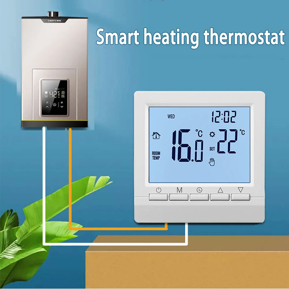 Smart Programmable Thermostat – Gas Boiler & Floor Heating Programmable Thermostat PLUSH