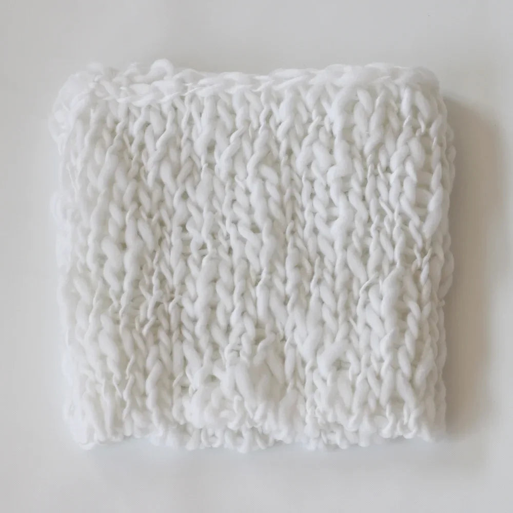 Newborn Photography Prop Blanket – Handmade Flokati Weave Mat Baby Photo Prop PLUSH 12