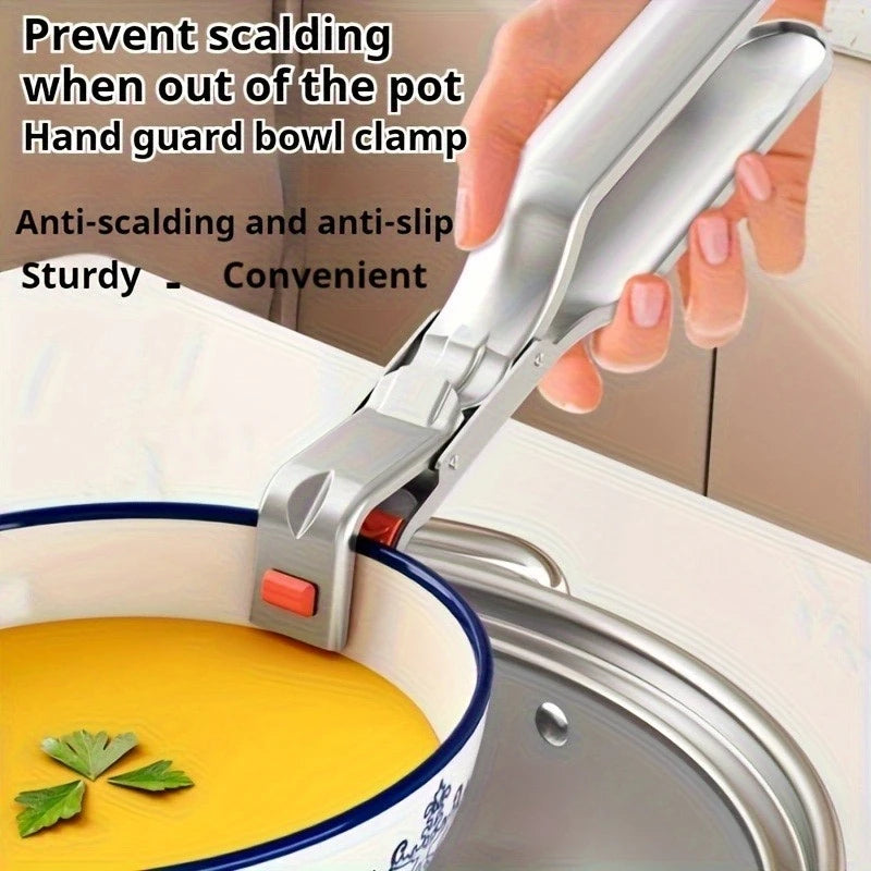 Stainless Steel Kitchen Plate Clamp – Heat-Resistant & Non-Slip Kitchen Plate Clamp PLUSH