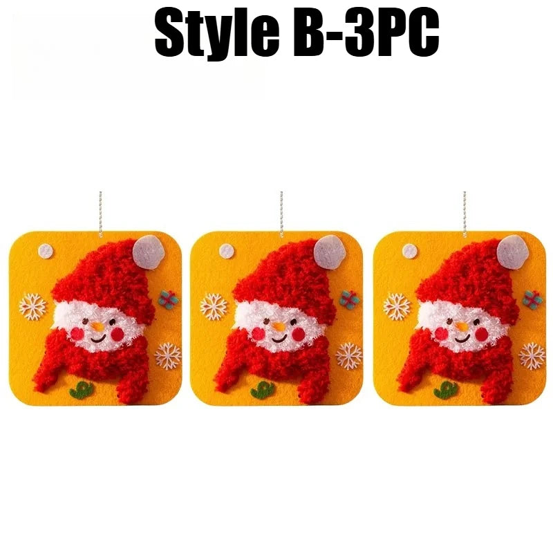 Felt Craft Kit for Kids – DIY Sewing Threading Painting Kids Craft Kit PLUSH Style B-3PCS