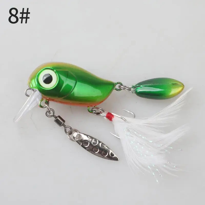 Metal Spinner Spoon Fishing Lure 3.8cm 5g – Trout & Bass Spinner Fishing Lure PLUSH A8