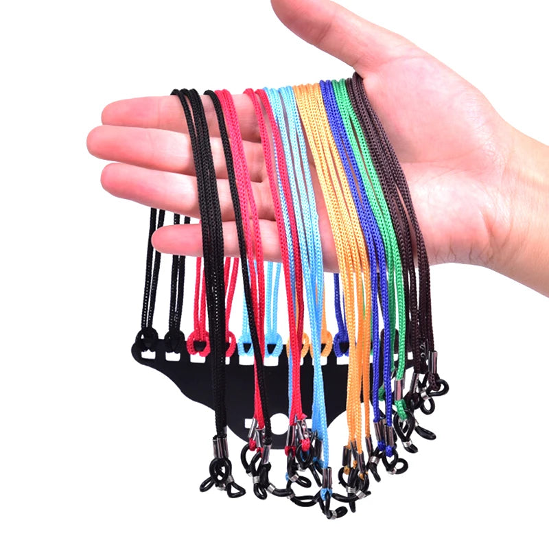 12-Pack Nylon Eyeglass Holder Neck Strap | Glasses Cord Set Eyeglass Neck Strap PLUSH