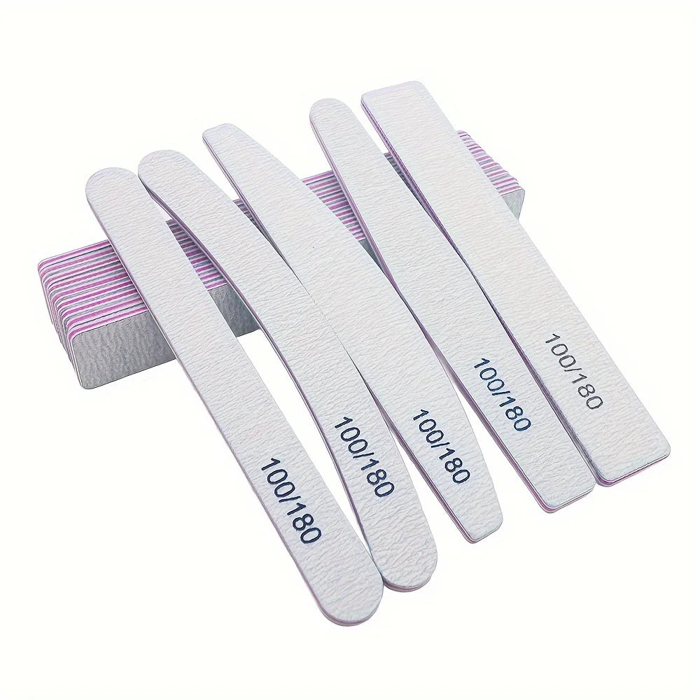Professional Double-Sided Nail Files 5/10pcs – Multi-Shape Set Nail File Set PLUSH