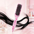 Pink Bow Detangling Hair Brush – Soft Bristles Travel Brush Detangling Hair Brush PLUSH Pink bow