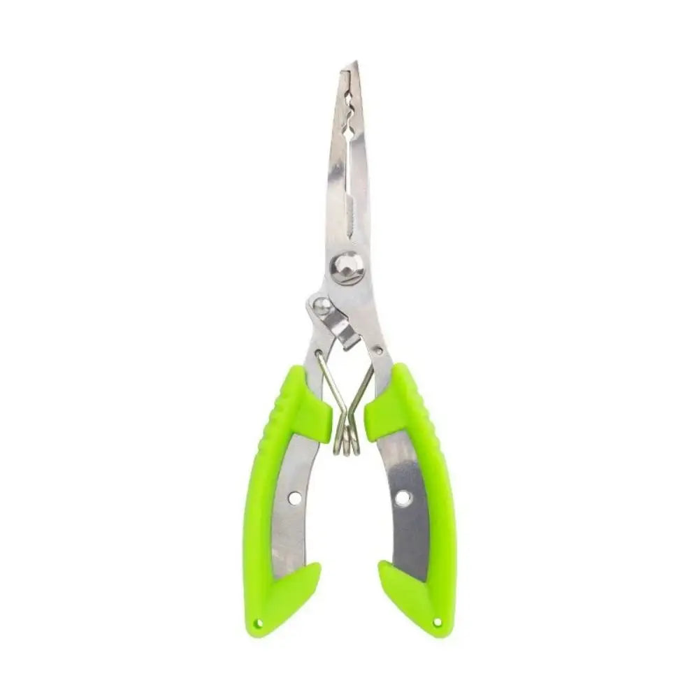 Stainless Steel Fishing Pliers – Curved Jaw & Hook Remover Fishing Pliers PLUSH green