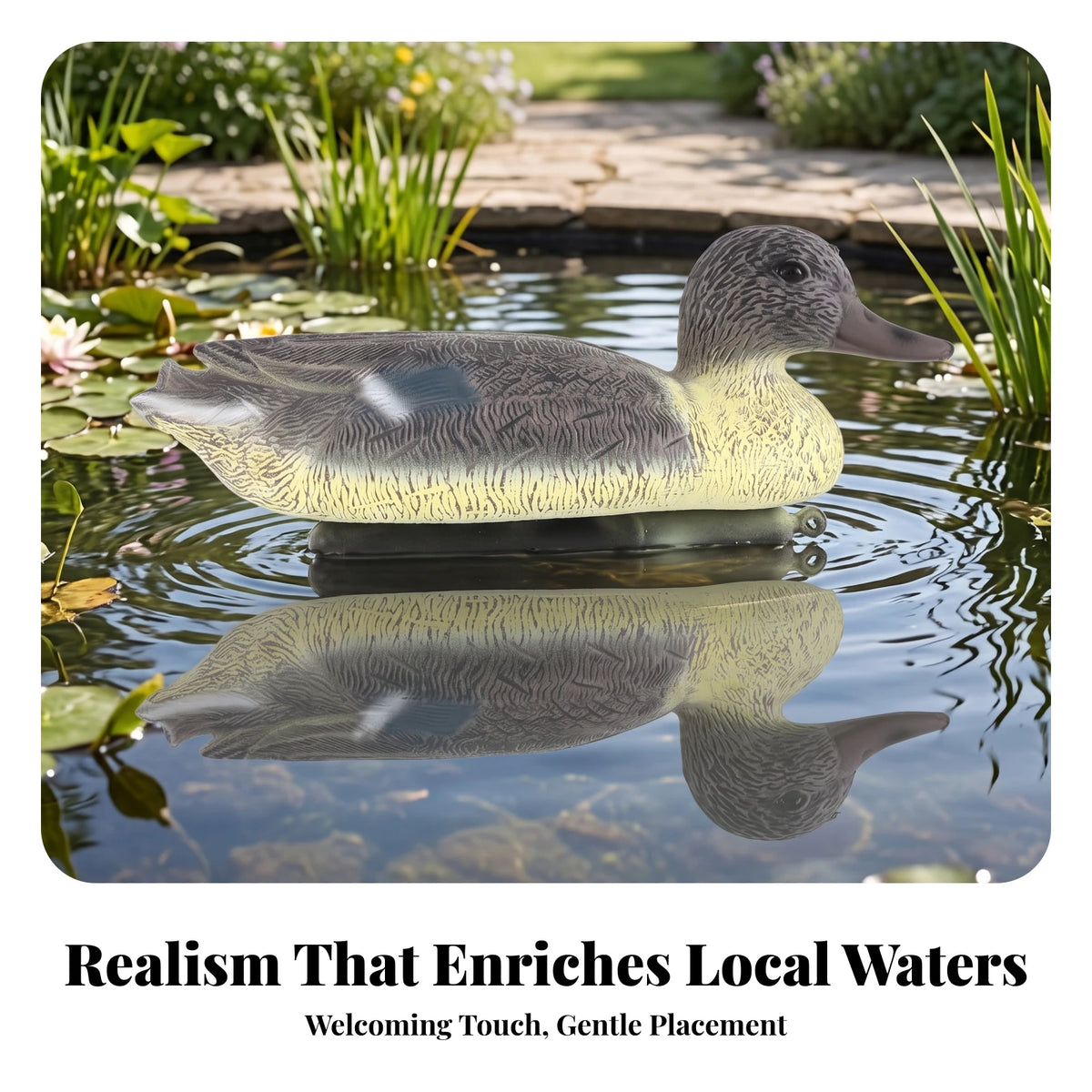 Floating Mallard Duck Decoy – Weighted Base & Weatherproof Hunting Duck Decoy PLUSH