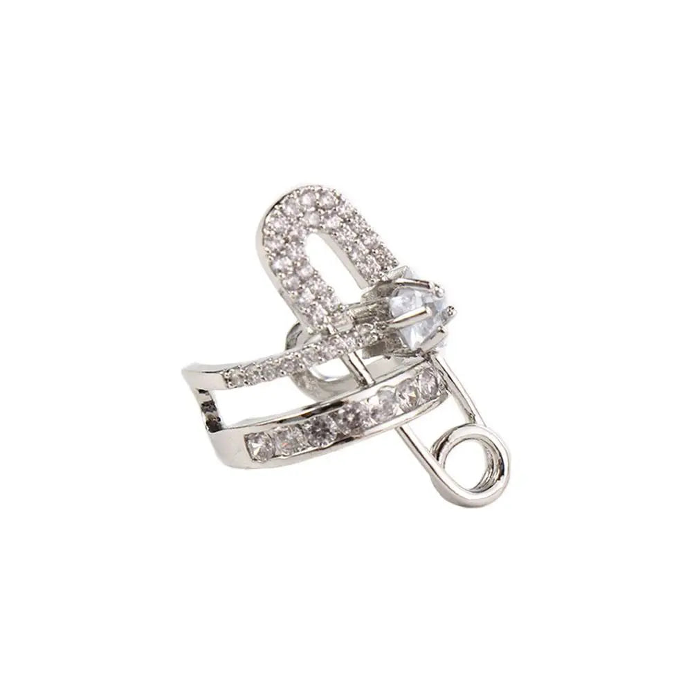 Zircon Ear Cuff Clip – Geometric Korean Style Women's Jewelry Ear Cuff Clip PLUSH