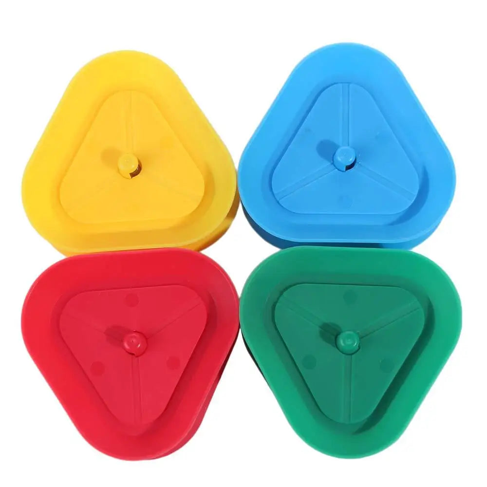 4-Pack Triangle Playing Card Holders – Hands-Free Poker Stands Card Game Accessory PLUSH 4pcs-set