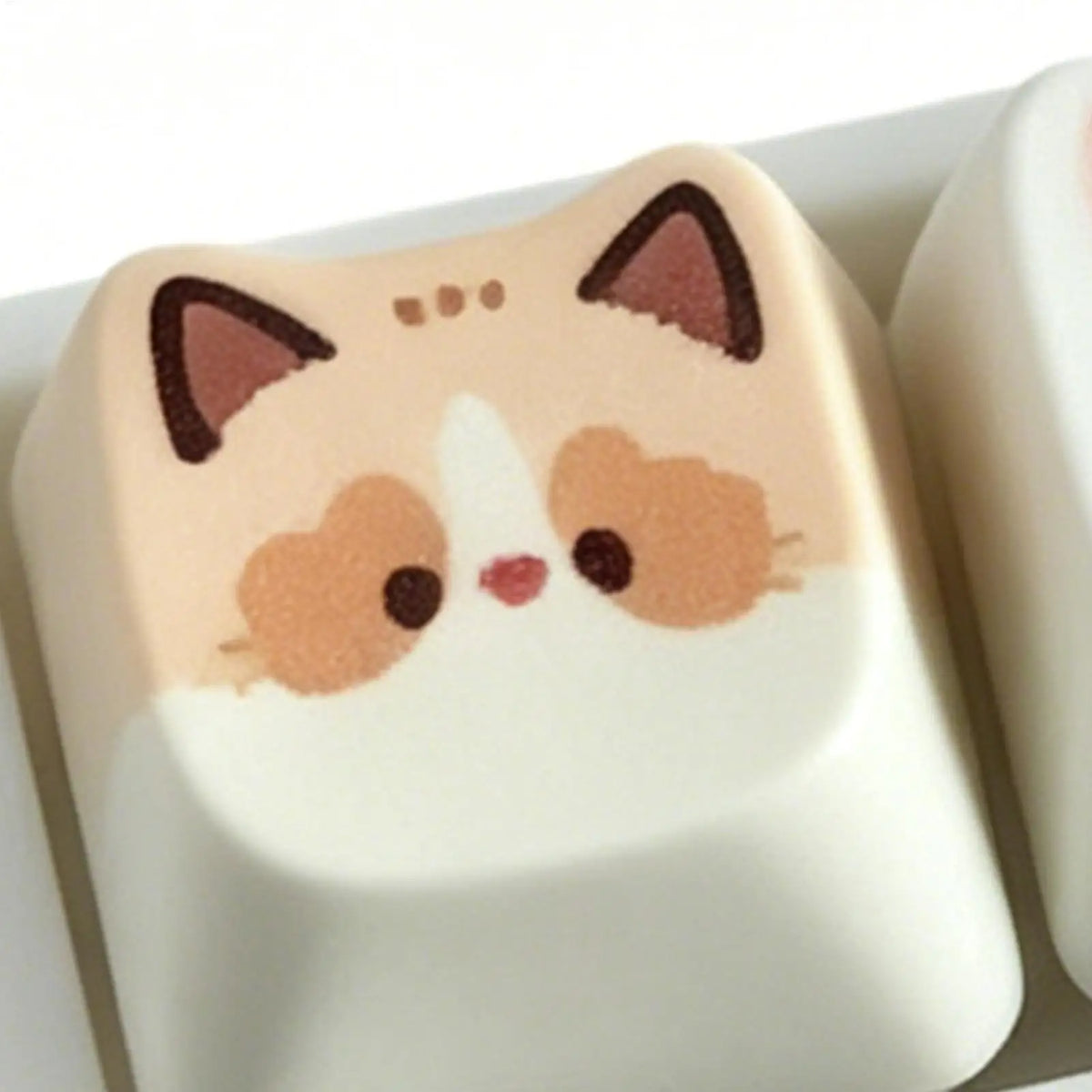Cute Cat Keycap Fidget Keychain | Clicky Keyboard Toy Fidget Keychain Toy PLUSH