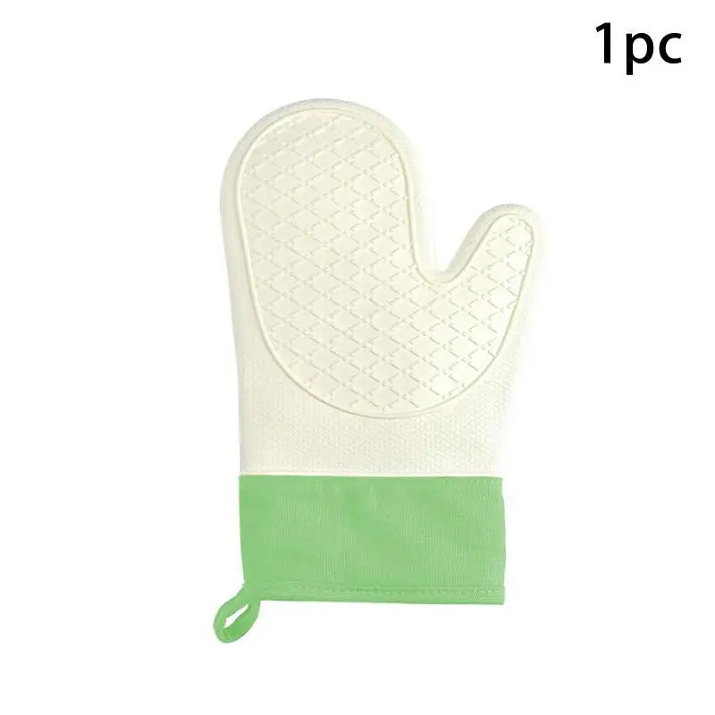 Silicone Oven Gloves Non-Slip Heat Resistant Kitchen Mitts Silicone Oven Mitts PLUSH C