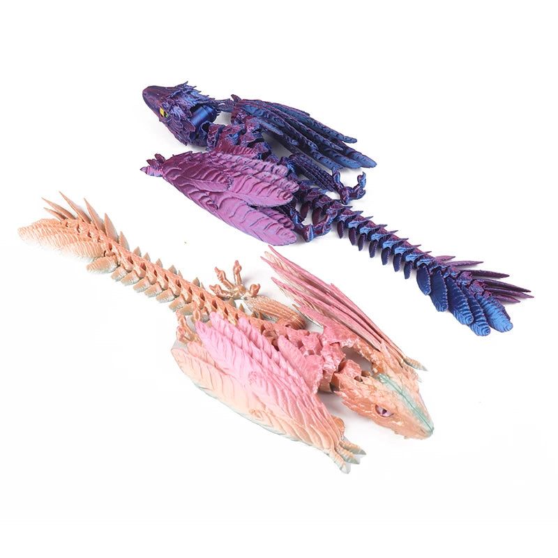 3D Printed Articulated Dragon Archaeopteryx Model Toy Articulated Model Toy PLUSH