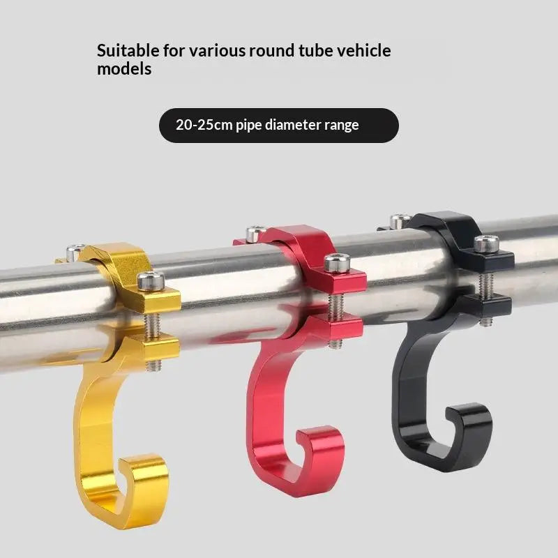 Aluminum Handlebar Hook for Bike & Motorcycle Bag Storage Handlebar Hook PLUSH