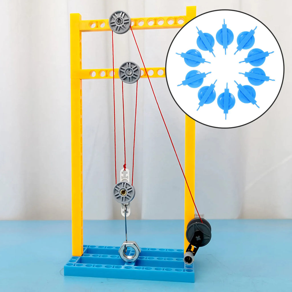 10pcs Single Pulley Block Set – Physics Mechanics Teaching Kit Physics Teaching Kit PLUSH
