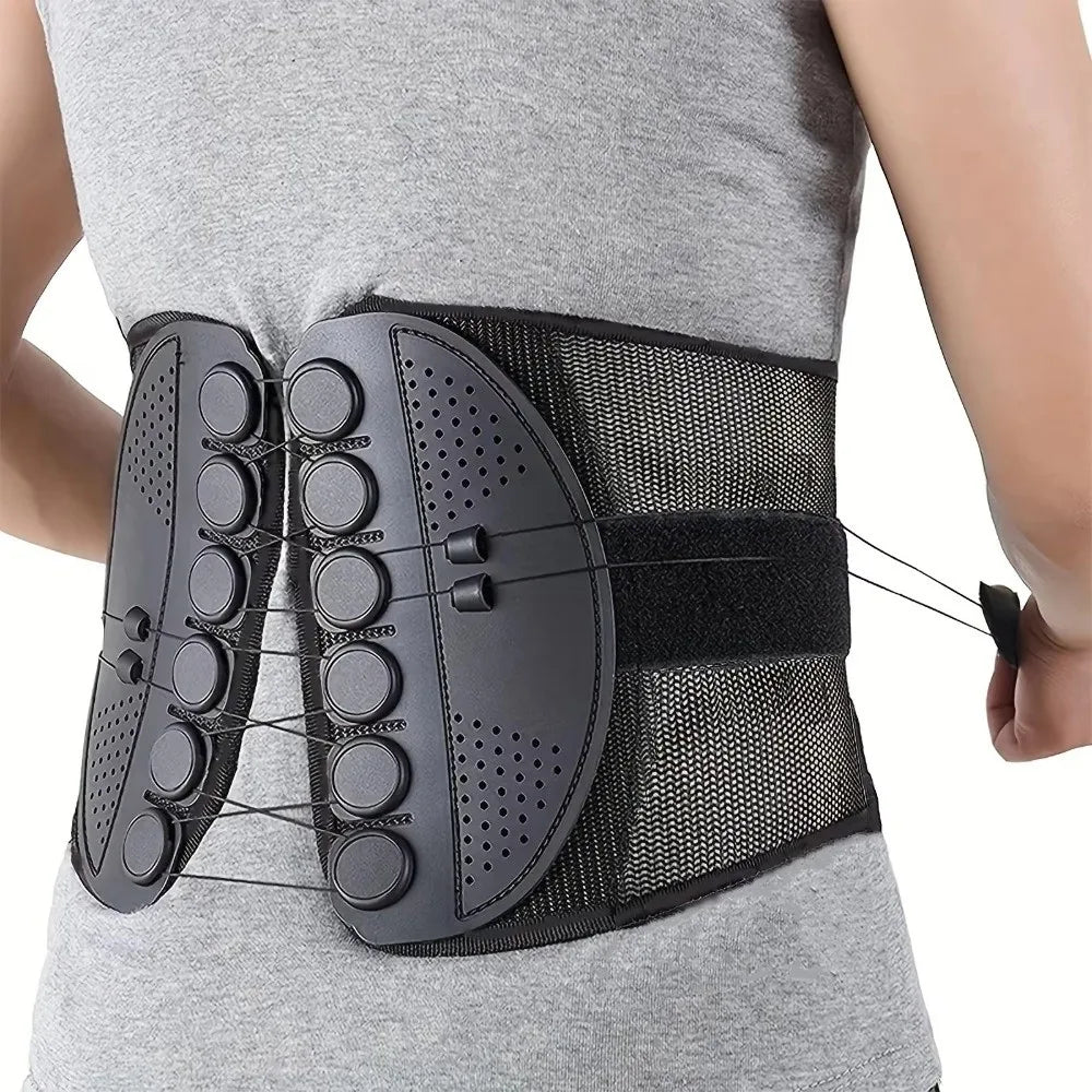 Adjustable Lumbar Support Belt – Breathable Mesh Back Brace Lumbar Support Belt PLUSH