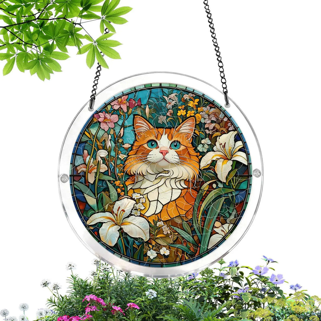 Acrylic Puzzle Suncatcher – Window Hanging Home Decor Ornament Suncatcher Ornament PLUSH