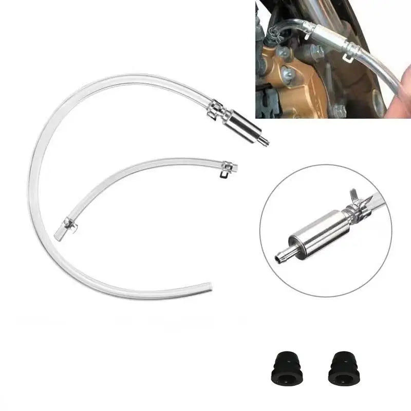 Motorcycle Brake Bleeder Hose Kit – 2pc Hydraulic Caliper Tool Brake Bleeder Kit PLUSH Default Title